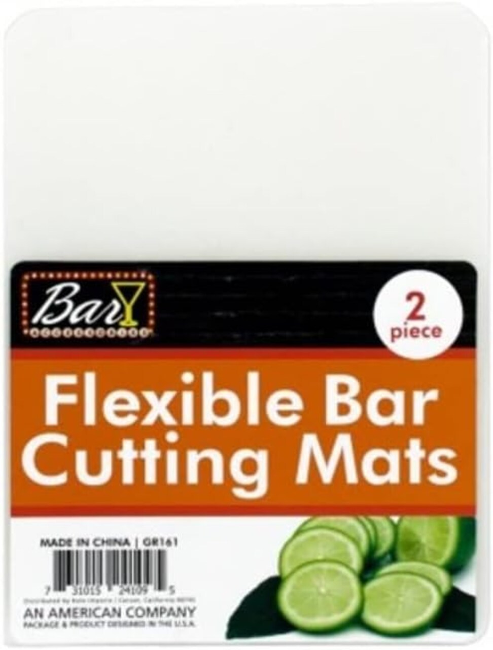 2-Piece Flexible Transparent Plastic Bar Cutting Mat Set – 5.75" x 6.75" Small Prep Boards, Perfect for Slicing Limes & Cocktail Ingredients (Includes 2 Cutting Mats)